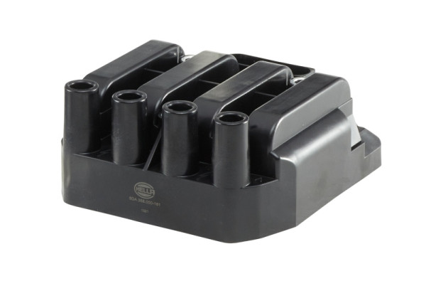 HELLA Zündspule, 12V, 6-polig, Blockzündspule, geschraubt, 5DA 358 000-181