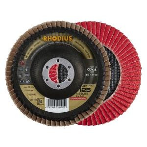 Rhodius TOPline LSK FK Lamellenschleifscheibe, Durchmesser [mm]: 125, Bohrung [mm]: 22.23, VE: 10 Stück, 210182