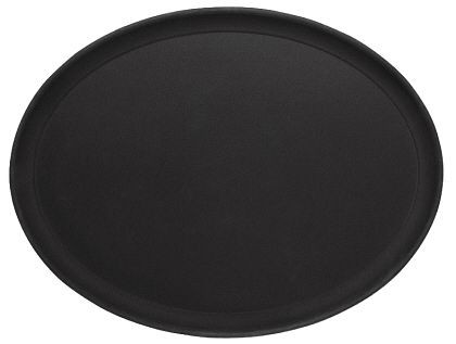 Contacto Tablett oval, 26,5 x 20 cm, schwarz, 5308/261