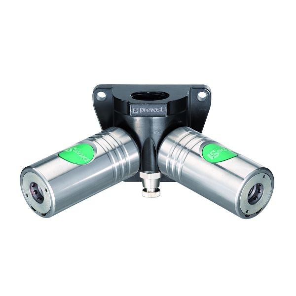 Prevost Rohrleitungsdose mit Innengewinde-2 Kupplungen + Ablass-European Profil-Durchgang 10,4mm, Eingang G 3/4, Ausgang 2 Kupplungen=ESI 11, ESI 118104WK