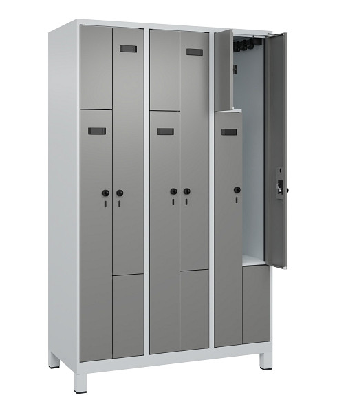 C+P Z-Spind Evolo PLUS, Füße, 6 Fächer, 1950x1200x500mm, 7035/0004, 049013-326 S10014
