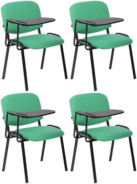 CLP 4er Set Stühle Ken mit Klapptisch Stoff, grün, 325000