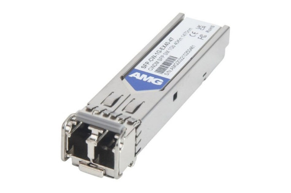 AMG Systems SFP, 1Gb/s, Doppelfaser, Singlemode, 40km Reichweite Tx/Rx: 1470nm, LC, DDM, DWDM, SFP-CW-1G-EX40-47