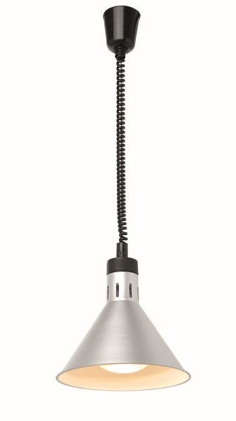 Hendi Höhenverstellbare Wärmelampe, konisch, ØxH: 275x250 mm, Silber, 273869