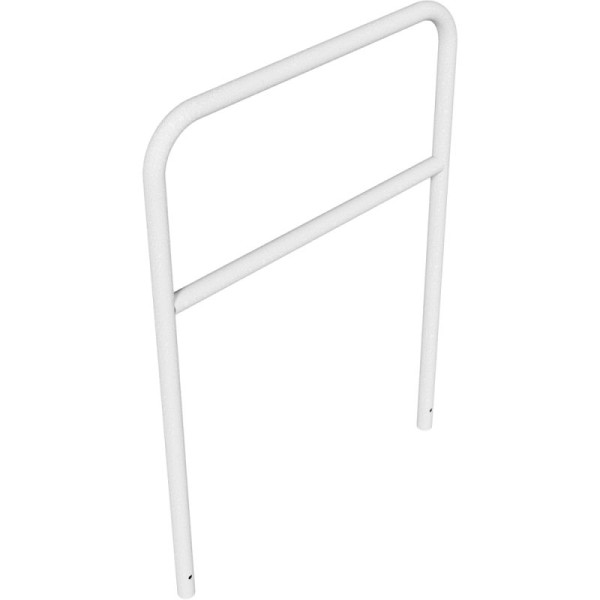Stein HGS Anlehnbügel/Absperrbügel -Sylt-, 1400mm/1000mm, ohne Farbe, mit Querholm, Bügel: Ø 48 mm, 21942