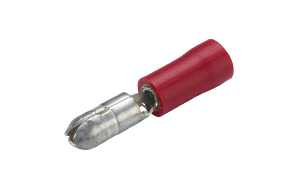 HELLA Leitungsverbinder, rot, von: 0.5mm², bis: 1.0mm², Rundstecker, Ø: 4mm, 8KW 044 040-003