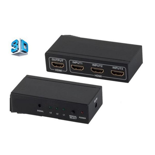 shiverpeaks PROFESSIONAL, HDMI Switch, 3x IN 1x OUT, 4K2K, 3D, Metallgehäuse, VER1.4, 05-02003-SPP