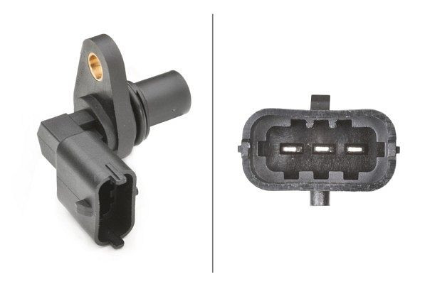 HELLA Sensor, Nockenwellenposition - 12V - 3-polig - mit Dichtung, 6PU 009 121-911