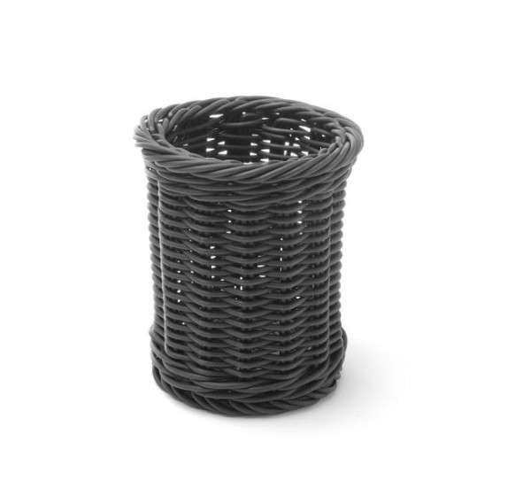 Hendi Besteckkorb, ØxH: 100x120 mm, Schwarz, Polypropylen, 426210