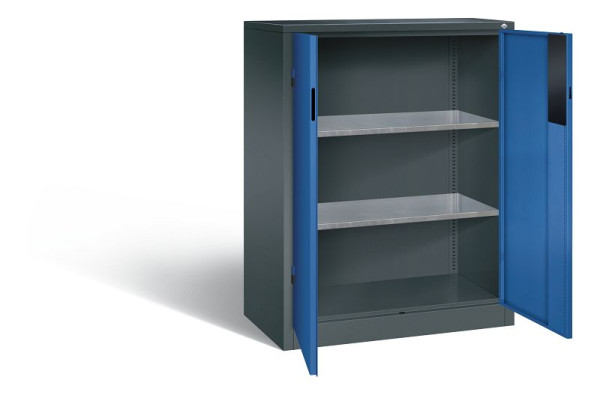 C+P Werkzeugschrank Acurado, H1200xB930xT500mm, Farbe: Anthrazitgrau / Enzianblau, Muldengriff, 8521-052 S10229