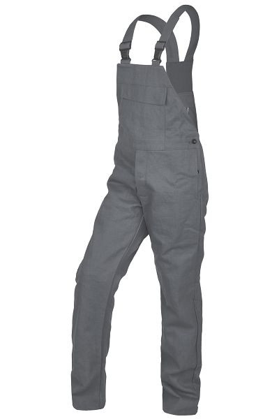 ROFA Latzhose 505, Größe 54, Farbe 127-grau, Gewebe 91, Köper, 91505-127-54