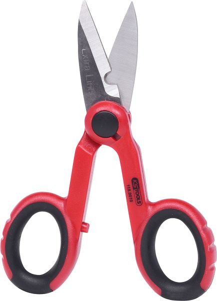 KS Tools Universal-Werkstattschere, 140mm, rot, 118.0010