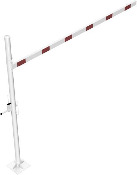 Schake Höhenbegrenzer dreh- und abschließbar 3500 mm zum Aufdübeln, Lichte Weite: 3500 mm weiß/rot, 417_351ZBP