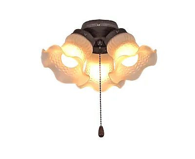 CasaFan Deckenventilator Leuchte 3 Lack basaltgrau 3 Tulpen, 1095