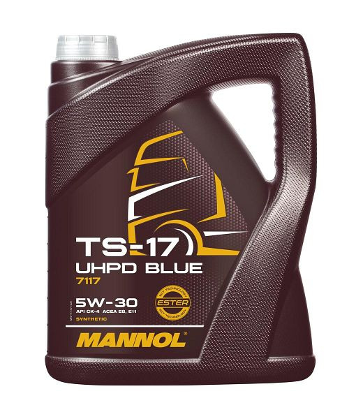 MANNOL Motoröl 7117 TS-17 UHPD 5W-30 Blue, VE: 5 l, MN7117-5