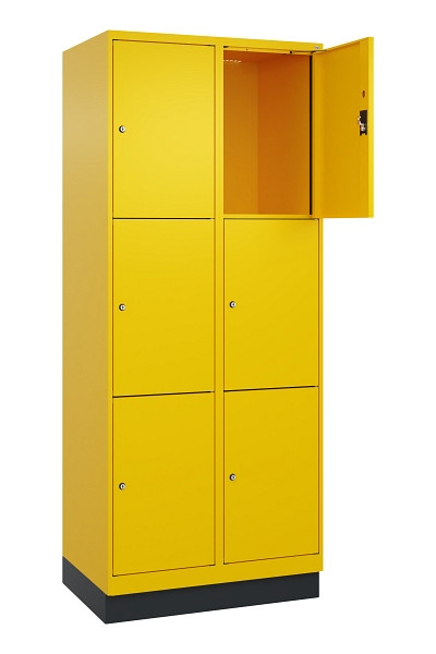 C+P Schließfachschrank Evolo PLUS, mit Sockel, 6 Fächer, 1950x800x500mm, 1023/10, 049020-223 S10022
