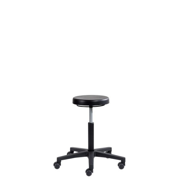 SOFAME Arbeitshocker ERGOLINE mit Rollen, Sitzhöhe 40-54 cm, Polyamid-Fußkreuz, W050110011