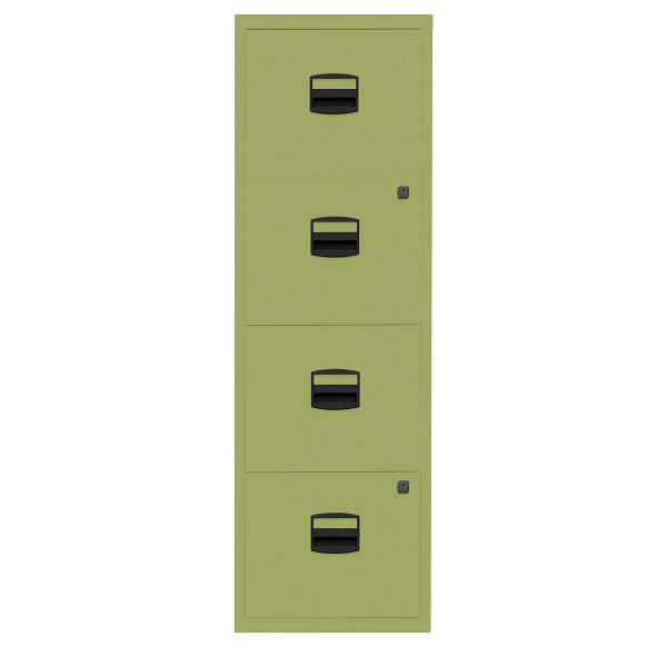 Bisley Home Hängeregistraturschrank PFA, 4 HR-Schubladen, 604 grün, PFA4F604