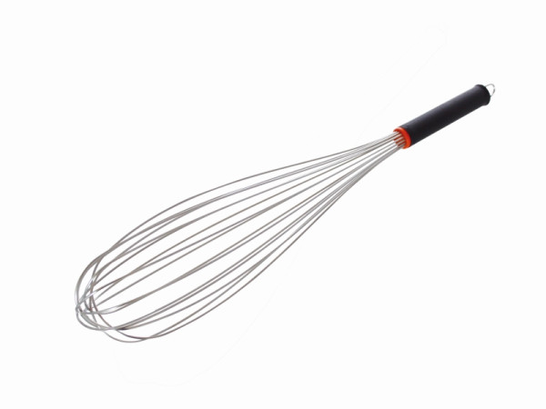 Schneider Rührbesen 16 Drähte Edelstahl, 500 mm, Griff Nylon Polyethylen schwarz mit Aufhänger, 170075
