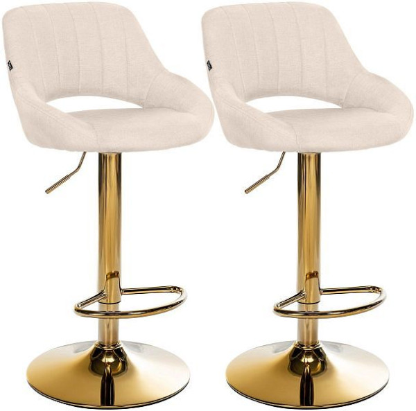 CLP Barhocker Milet Stoff G, creme, VE: 2 Stück, 327817