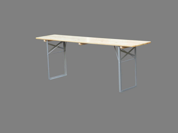 Klappmöbel Lönne Bierzelttisch Standard, 70 cm, Orange - Lackiert, Silber-grau, 7260-3