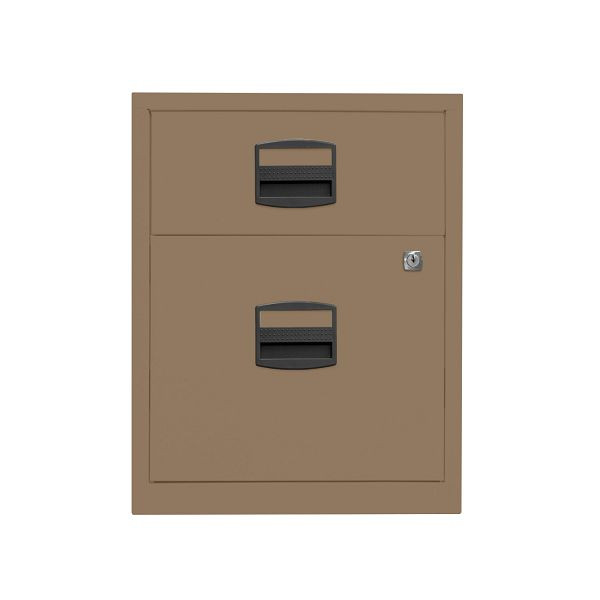 Bisley Home Rollcontainer PFA, 1 Universalschublade, 1 HR-Schublade, 668 coffee, PFAM1S1F668