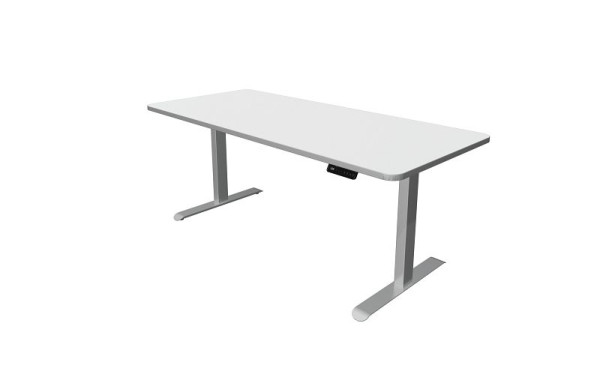 Kerkmann Sitz-/Stehtisch, Move 3 Premium, B 1800 x T 800 mm, elektrisch höhenverstellbar von 720-1210 mm, Weiß, 10331410