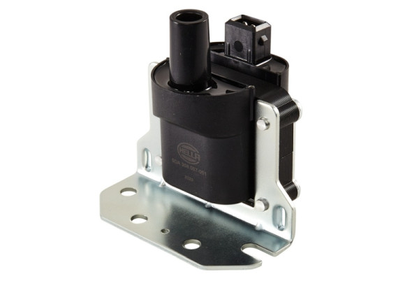 HELLA Zündspule, 12V, 2-polig, Verteilerzündspule, geschraubt, 5DA 358 057-051