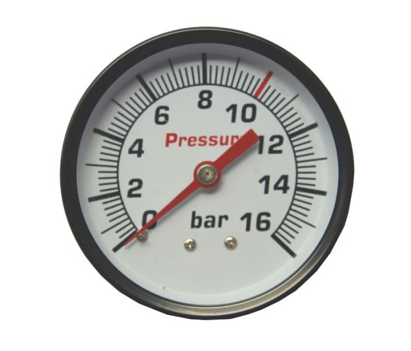 AEROTEC Manometer 16 bar 63 mm - 1/4 Zoll AG hinten, 25590160