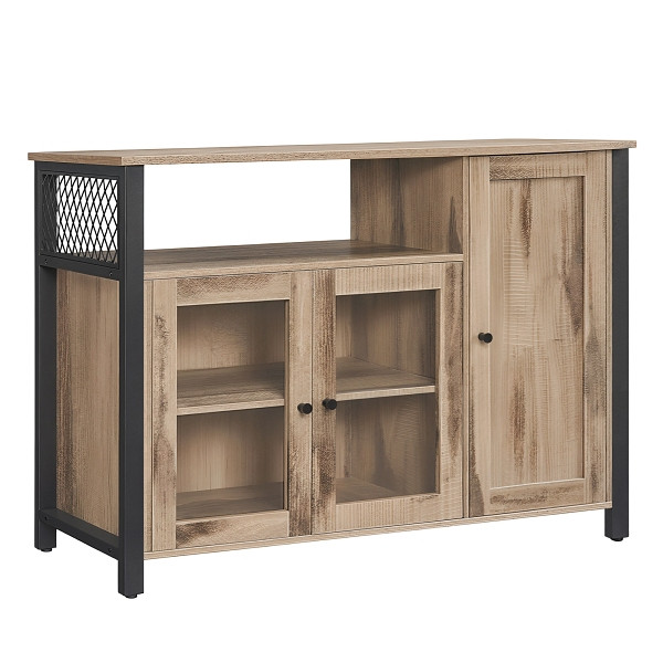 SONGMICS Lagerschrank, Braun, 110x33x75 cm, LSC096B50