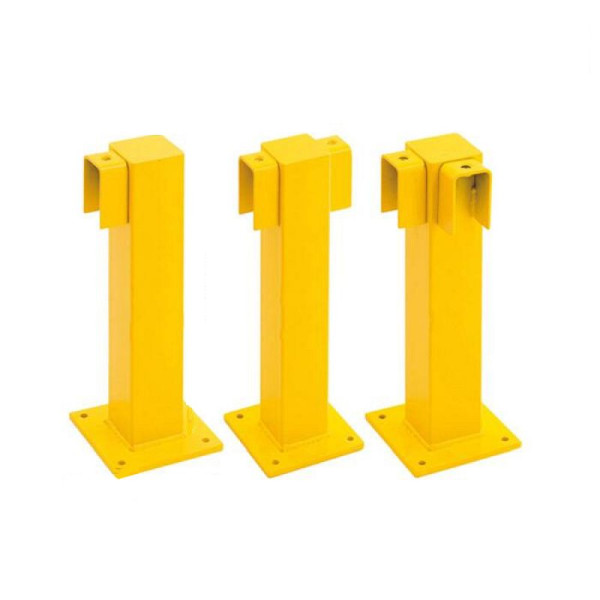 Stein HGS Rammschutzgeländer -Empire- Standpfosten, Ecke für Außenbereich, verzinkt und kunststoffbeschichtet, Höhe: 500 mm, 11559