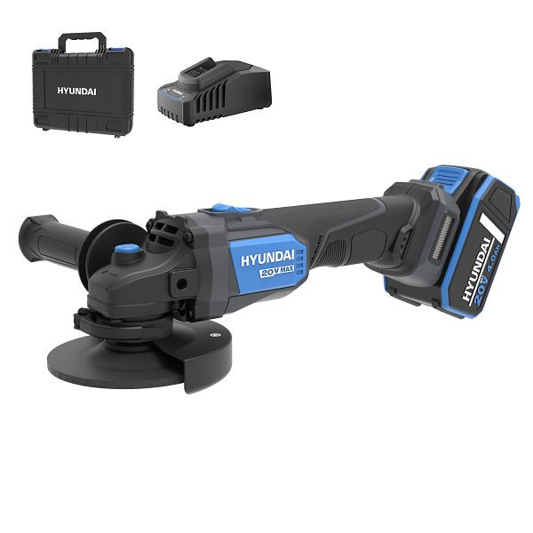HYUNDAI Akku-Winkelschleifer, inkl. 1 Akku und Ladegerät, AG20X-125-4A1
