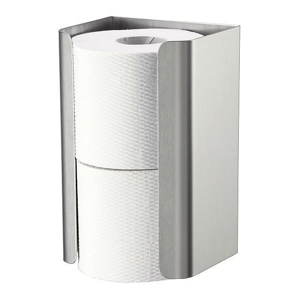 Air Wolf Reserve-Rollenhalter, Serie Omikron II, H x B x T: 202 x 128 x 105 mm, Edelstahl gebürstet, 35-725