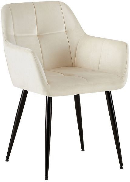 CLP Besucherstuhl Emia Samt, creme, 320683, 4251756476960