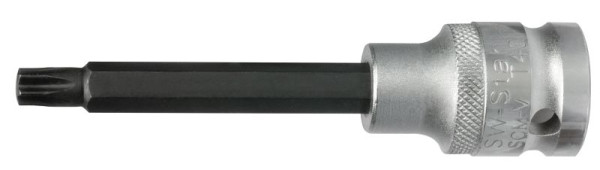 SW-Stahl Schraubendreheinsatz, 1/2", T-Profil, T27 x 100 mm, brüniert, 05340L