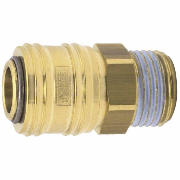 ELMAG Kupplung, Außengewinde 3/8', Messing, 46007, 9004853460074