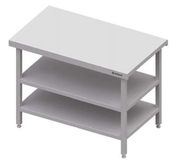 Stalgast Neutralausgabe mit Grund und Zwischenboden 1500x735x880 mm, Edelstahlabdeckung, CF15112