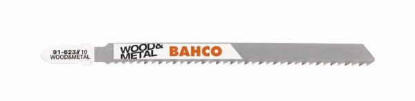 Bahco Stichsägeblätter, Kohlenstoffstahl, Euro-Aufnahme, 116 mm, progressiv, 5er Pack, 91-2PW-5P