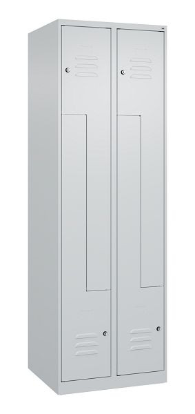 C+P Z-Spind Classic PLUS, 4 Abteile, 1850x600x500mm, 7035/7035, Zylinderschlösser, 080003-204 S10006
