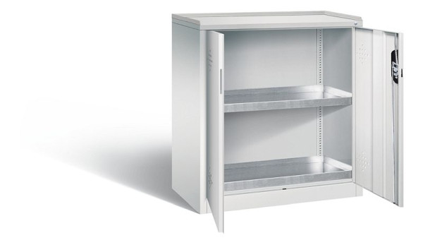 C+P Umweltschrank Acurado, H1000xB930xT500mm, Farbe: Lichtgrau, Muldengriff, 8821-315 S10154