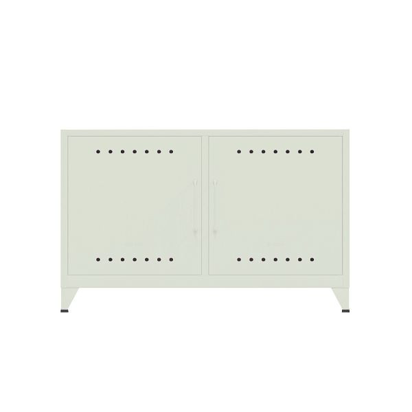 Bisley Fern Sideboard, inkl. 1 festen Fachboden, Kabeldurchlass und Klett-Halter, 644 portland, FERCAB644