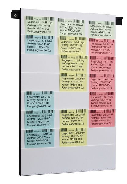 Eichner Beleg-Planungstafel für DIN A4 + A5, B 500 x H 795 mm, 7 Fächer, 9219-02209