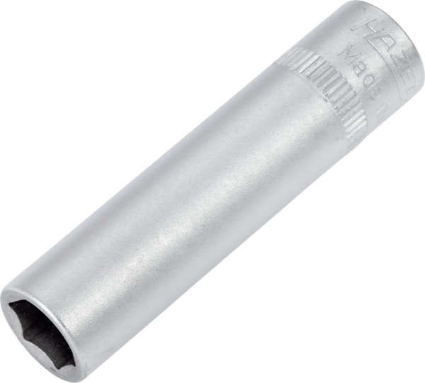Hazet Steckschlüsseleinsatz, Sechskant, Vierkant hohl 6,3 mm (1/4 Zoll), 8 mm, Lange Ausführung Mit Rändelung, 850LG-8
