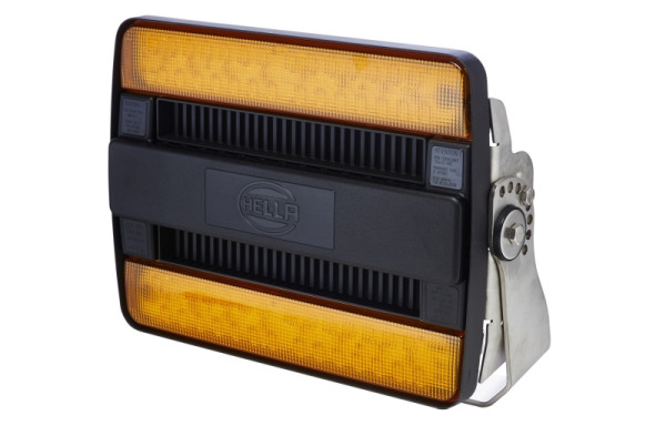HELLA LED-Arbeitsscheinwerfer, HypaLUME, 110V, 19000lm, Anbau, schwenkbarer Montagebügel, Nahfeldausleuchtung, 2500mm, offene Kabelenden, 1GJ 958 334-111