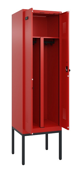 C+P PSA Doppel-Spind Evolo PLUS, Gestell, 2 Abteile, 2120x600x500mm, 3020/3020, Drehriegel, 0490327-20P S10025