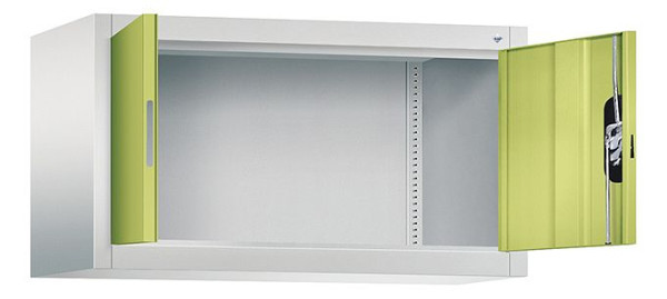 C+P Aufsatzschrank Acurado, H500xB930xT400mm, Farbe: Lichtgrau / Viridingrün, Muldengriff, 9264-000 S10162