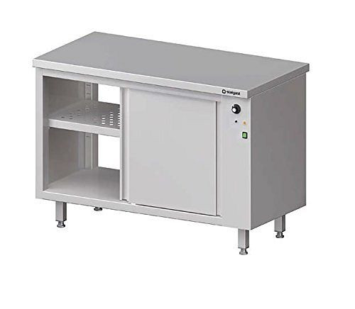 Stalgast Wärmeschrank mit Schiebetüren 1400x600x850 mm ohne Aufkantung, VWS14600