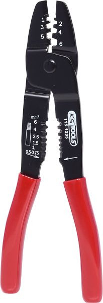 KS Tools Crimp-Zange einfach, Material: Spezial-Werkzeugstahl, 115.1235, 4042146400968