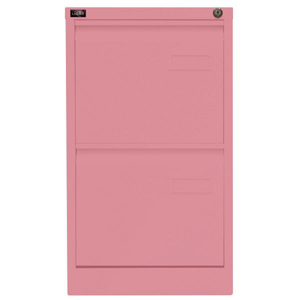 Bisley LIGHT Hängeregistraturschrank LIGHT, einbahnig, 2 HR-Schubladen, 601 pink, IPCCA12601