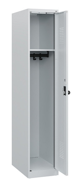 C+P Spind Evolo PLUS, 1 Abteil, 1530x300x500mm, 7035/7035, Drehriegel, 0490005-10 S10013